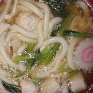 肉団子と鳥もものかきたまうどん